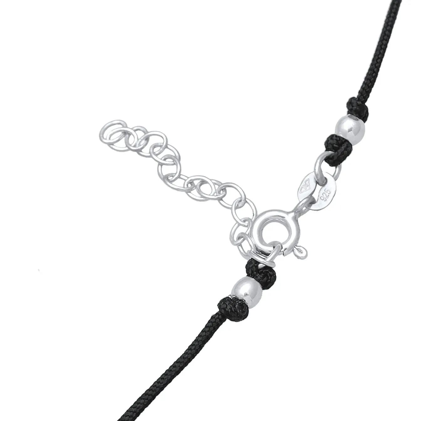 Elli "Choker Stern | Emaille, Textil< Halsketten|Silber