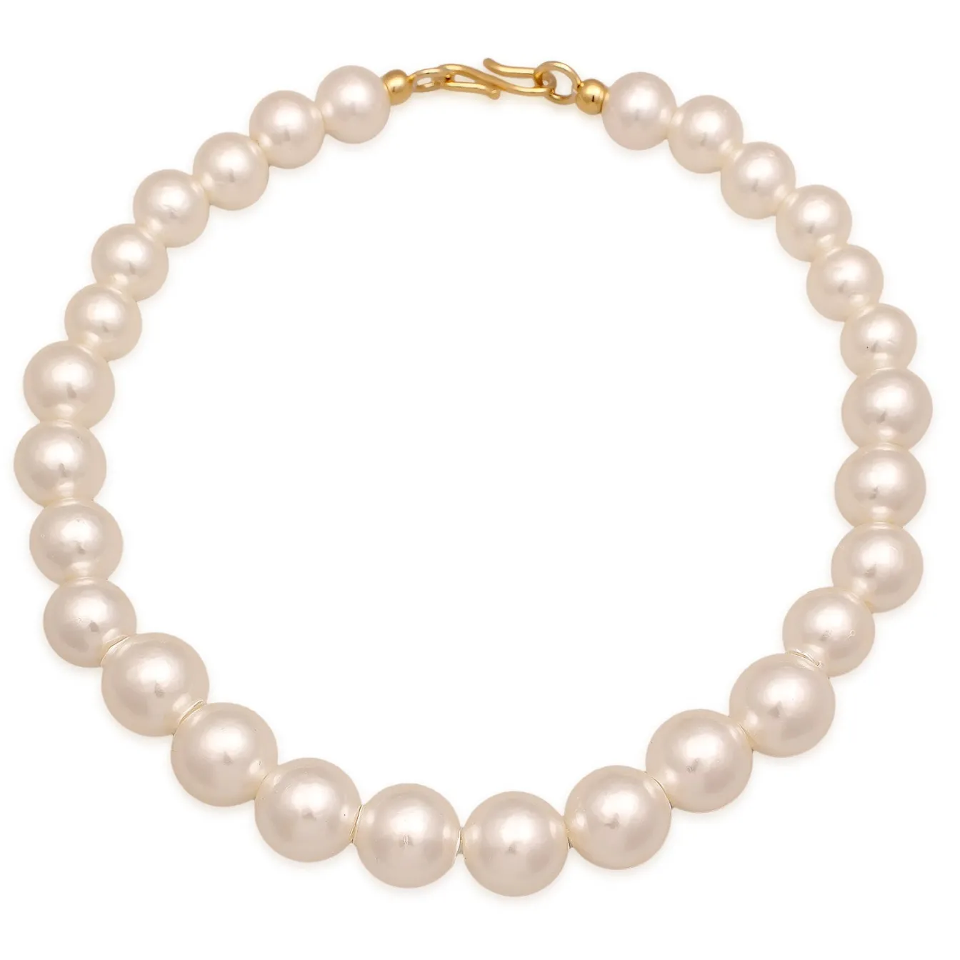Elli "Choker S-Verschluss | Synth. Perlen< Perlen|Halsketten