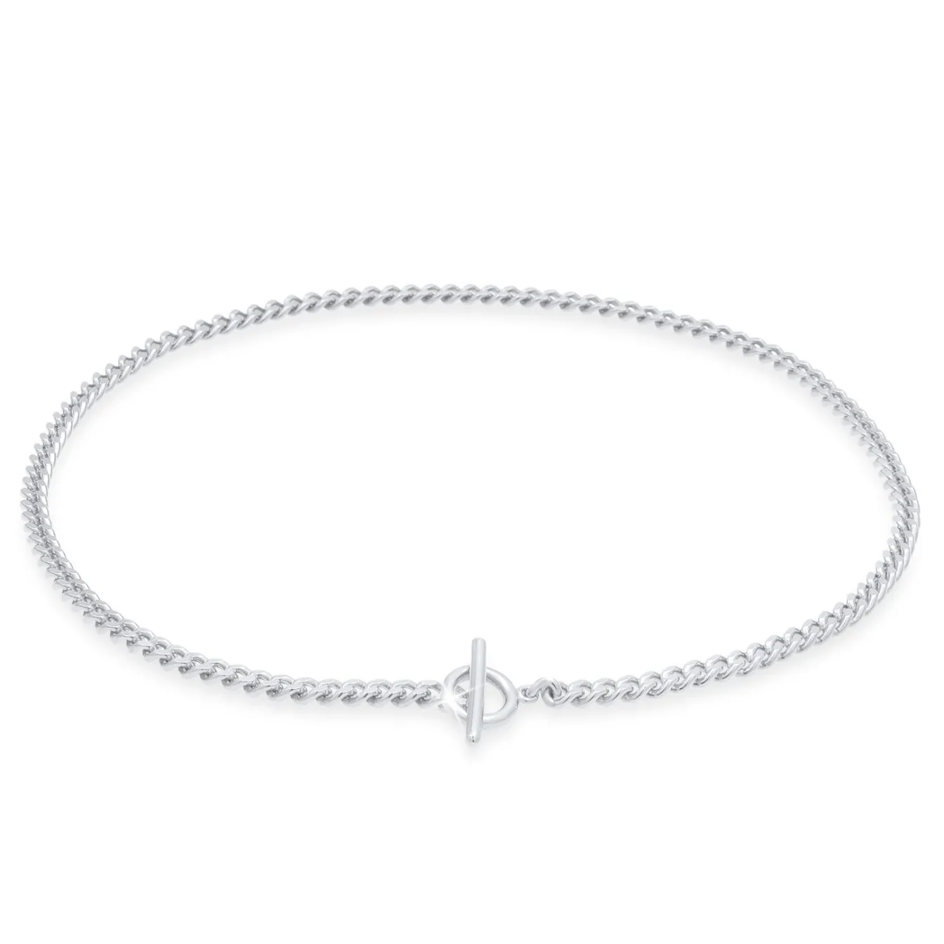 Elli "Choker T-Bar< Halsketten|Silber