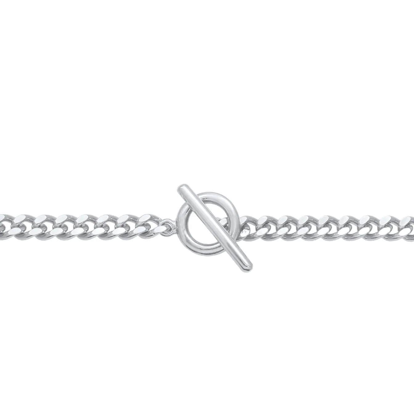 Elli "Choker T-Bar< Halsketten|Silber