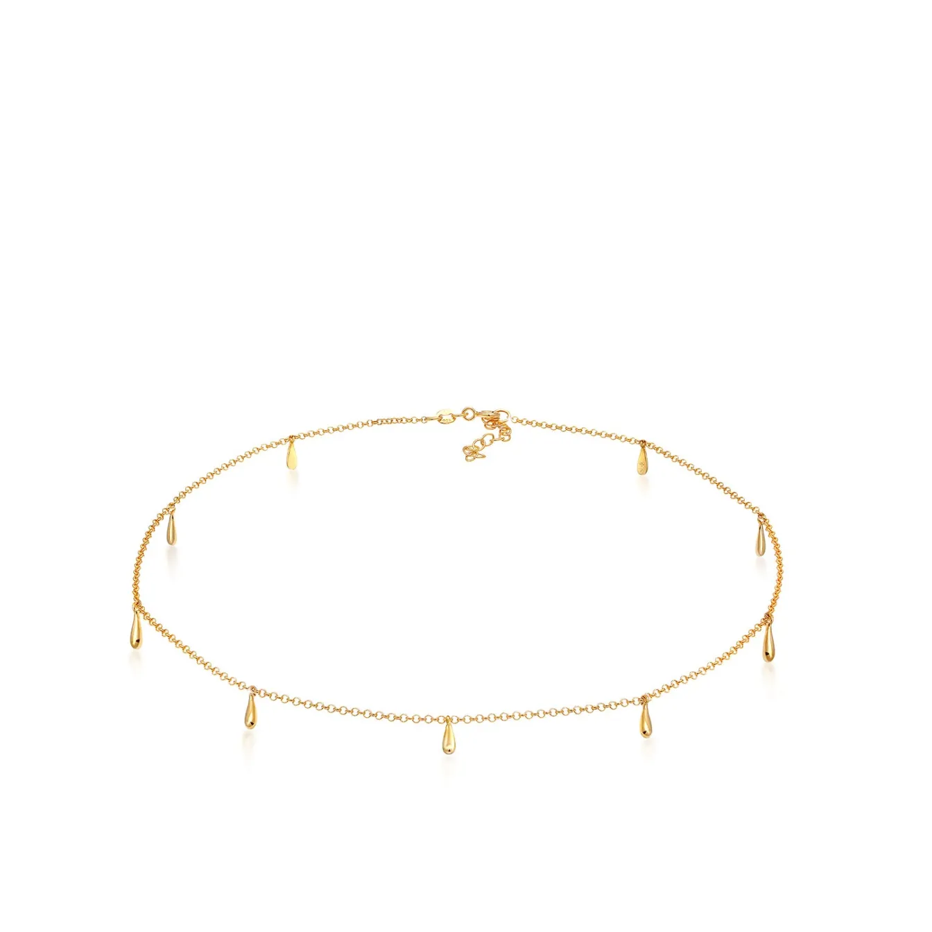 Elli "Choker Tropfen< Halsketten|Silber