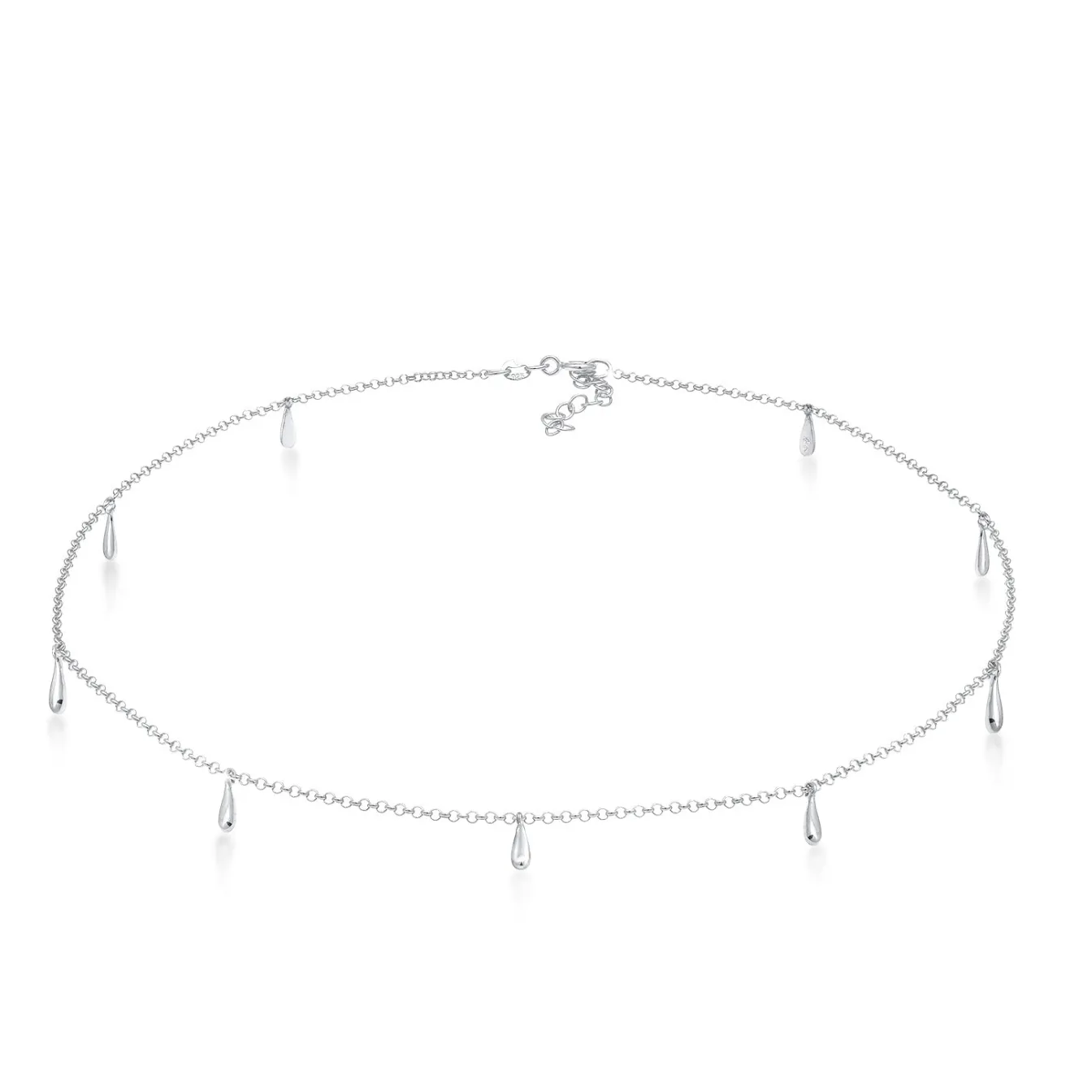 Elli "Choker Tropfen< Halsketten|Silber