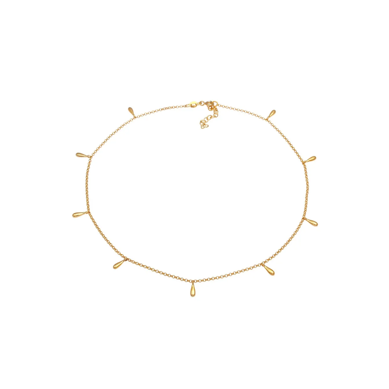 Elli "Choker Tropfen< Halsketten|Silber