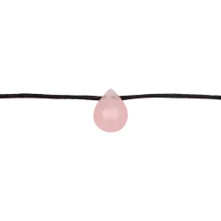 Elli "Choker Tropfen | Satin, Quarz< Halsketten