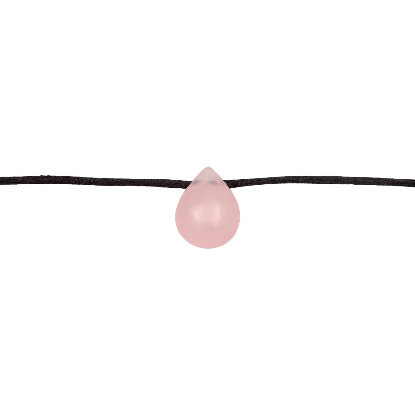 Elli "Choker Tropfen | Satin, Quarz< Halsketten