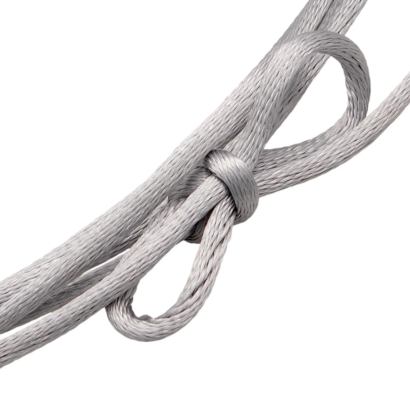 Elli "Choker Tropfen Anhänger | Satin (Grau)< Halsketten