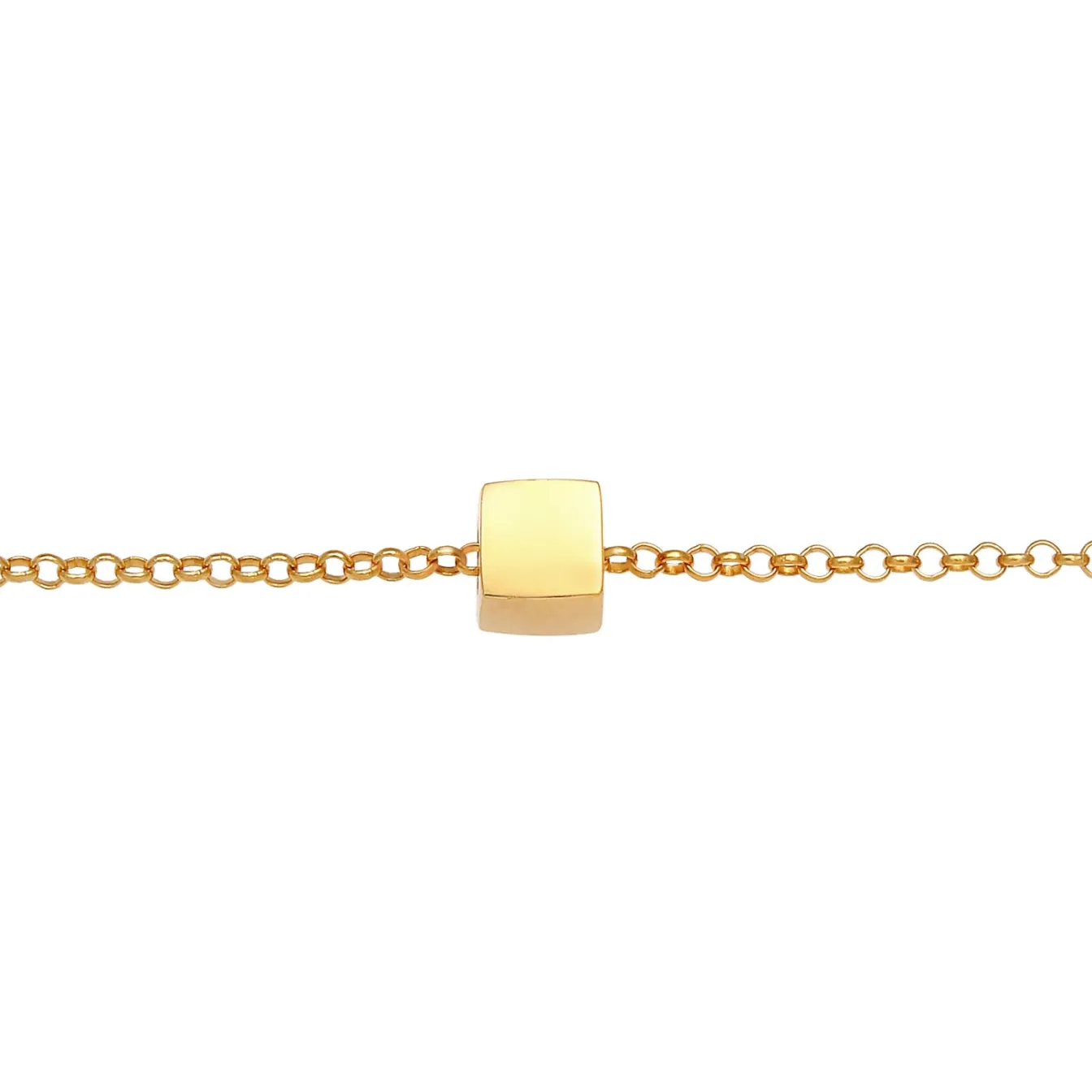 Elli "Choker Würfel< Halsketten|Vergoldet