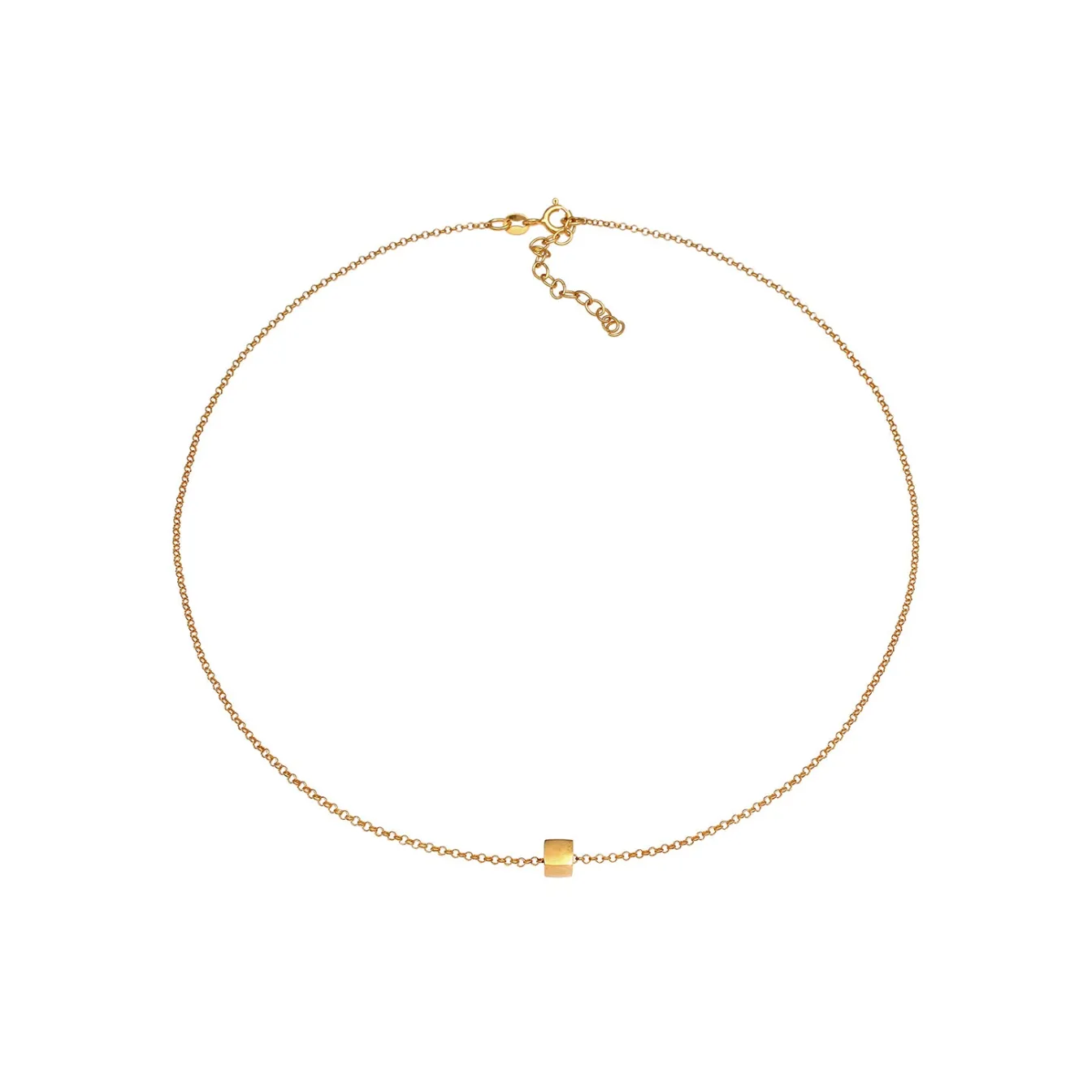 Elli "Choker Würfel< Halsketten|Vergoldet