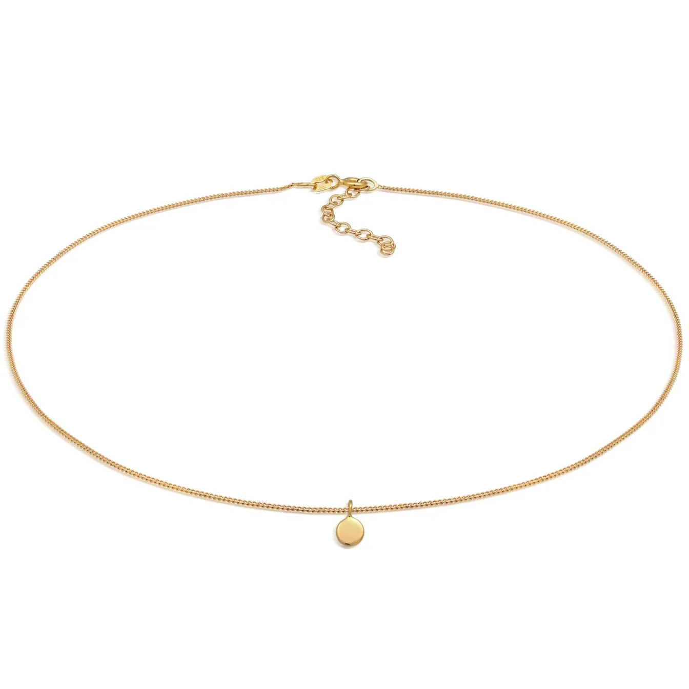 Elli "Choker-Halskette Plättchen< Halsketten|Silber
