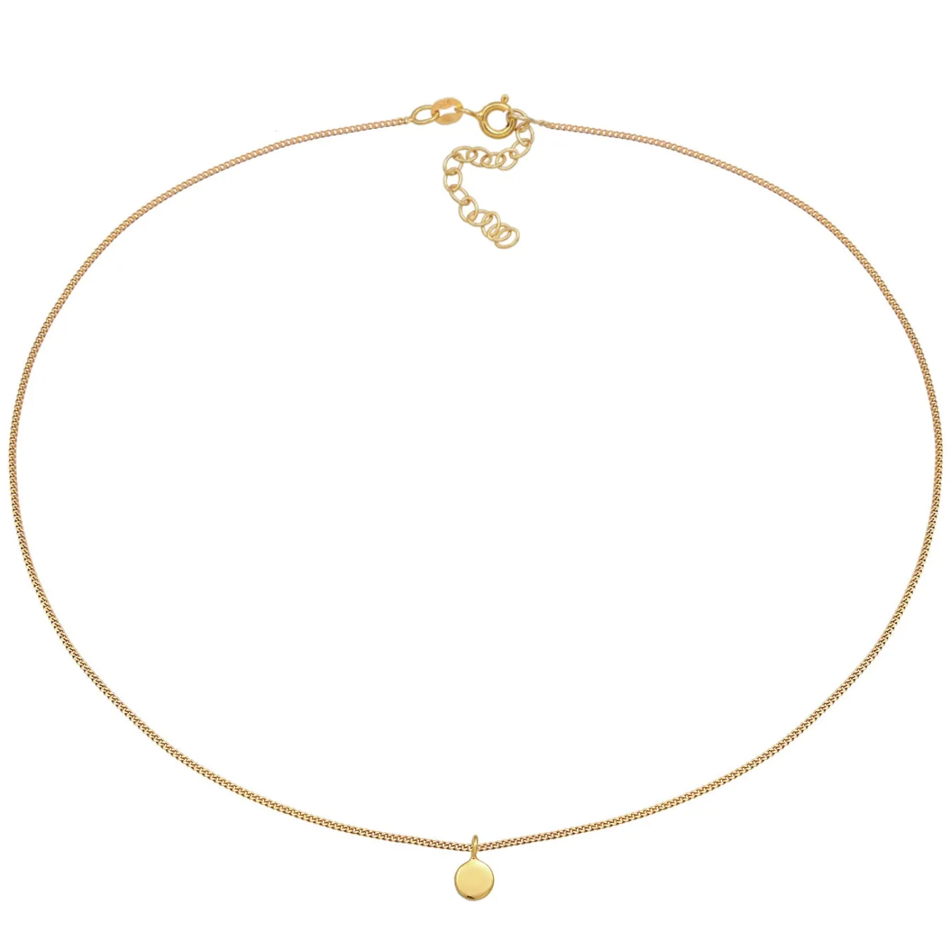 Elli "Choker-Halskette Plättchen< Halsketten|Silber
