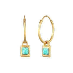 Elli "Creole | Amazonit ( Blau )< Ohrringe|Edelsteine