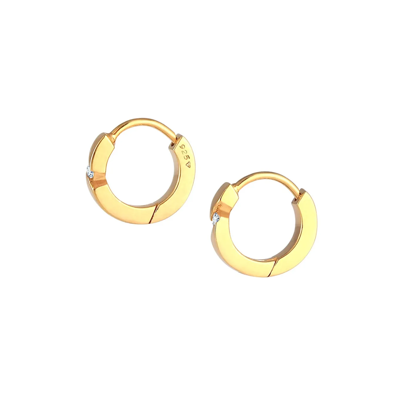Elli "Creole | Diamant ( Weiß, 0,03 ct )< Diamanten|Ohrringe