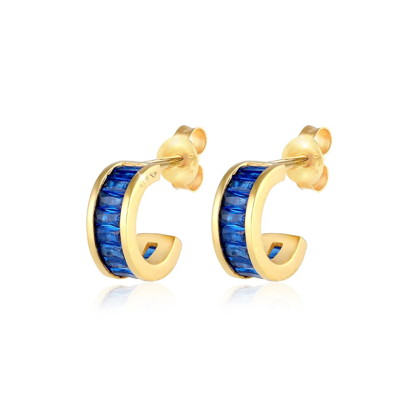 Elli "Creole | Saphir ( )< Ohrringe