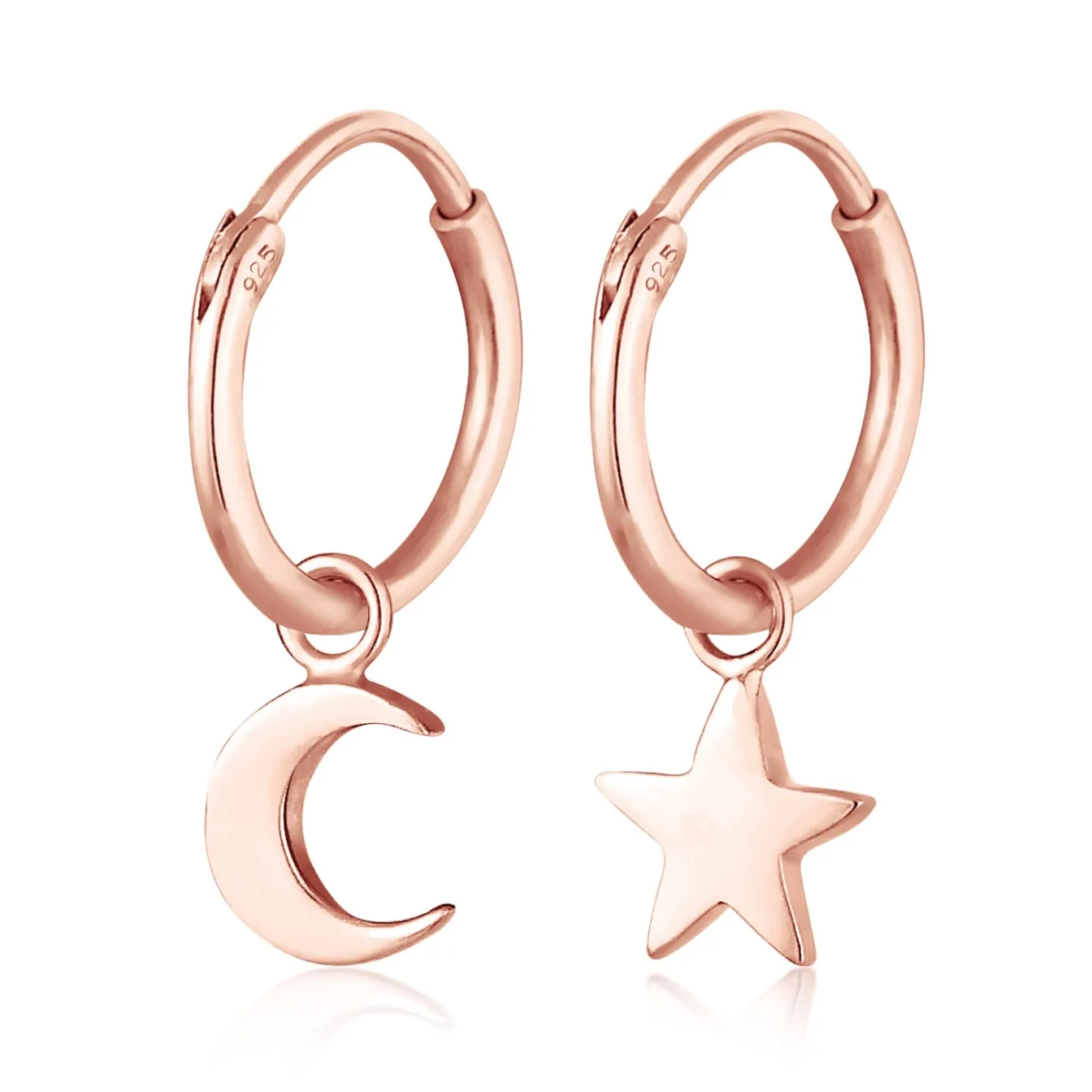 Elli "Creole Astro< Roségold|Symbol-schmuck