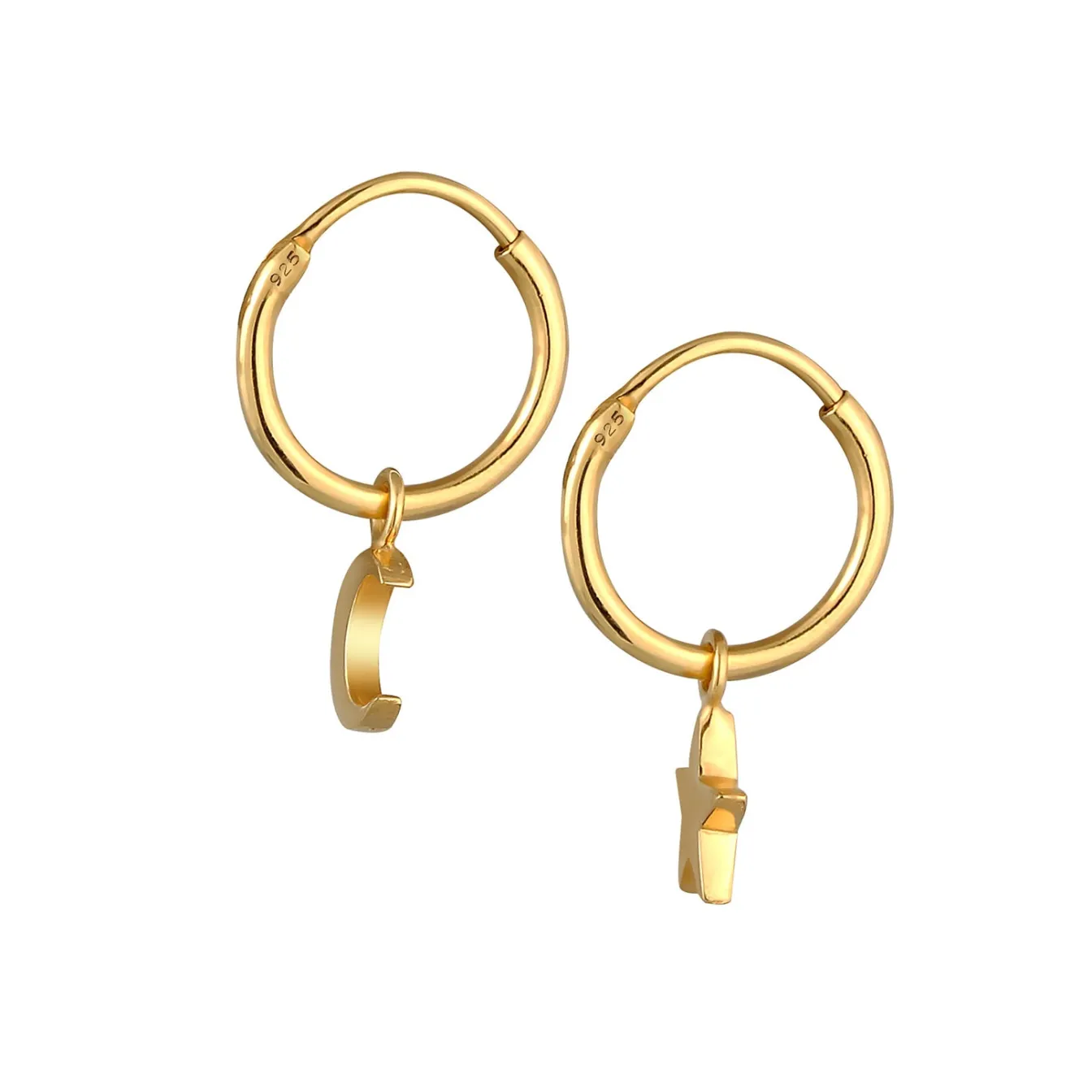Elli "Creole Astro< Roségold|Symbol-schmuck