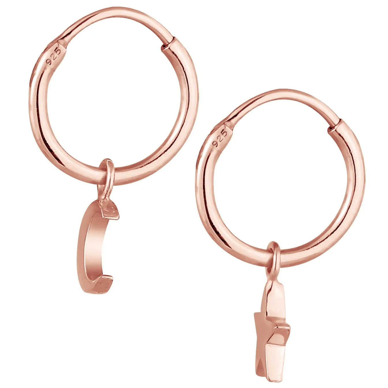 Elli "Creole Astro< Roségold|Symbol-schmuck