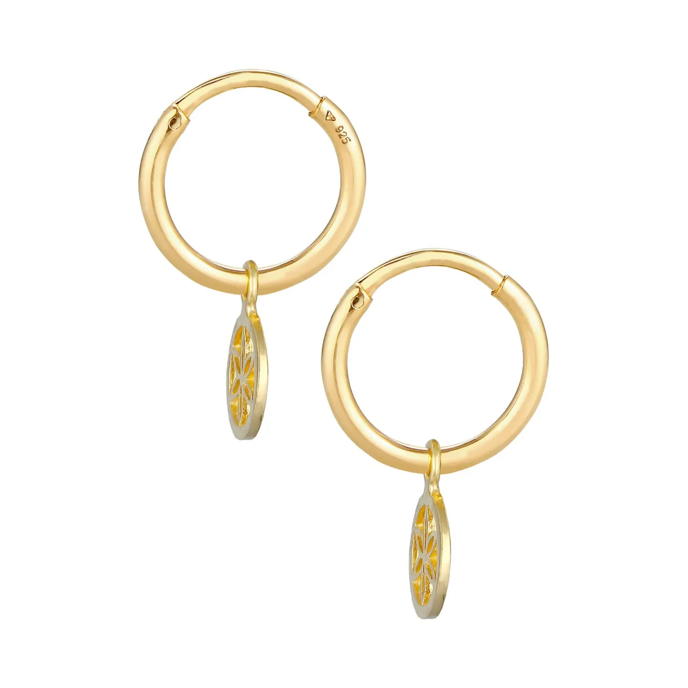 Elli "Creole Blume< Symbol-schmuck|Ohrringe