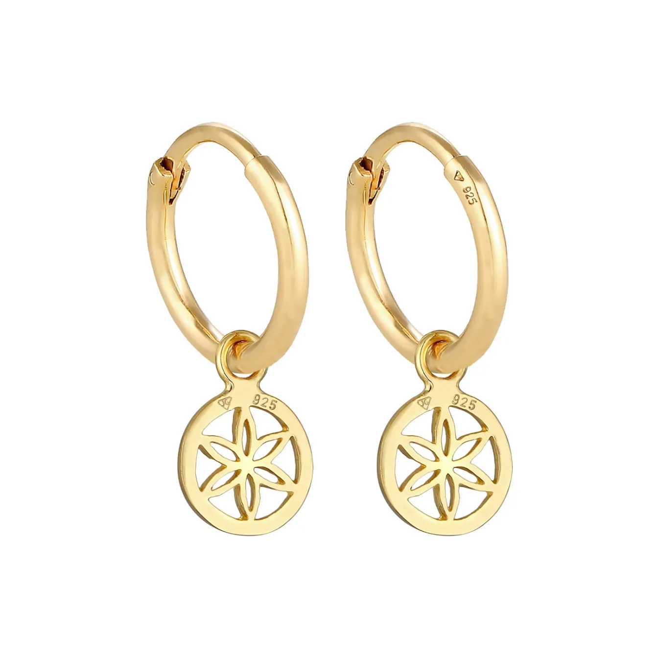 Elli "Creole Blume< Symbol-schmuck|Ohrringe