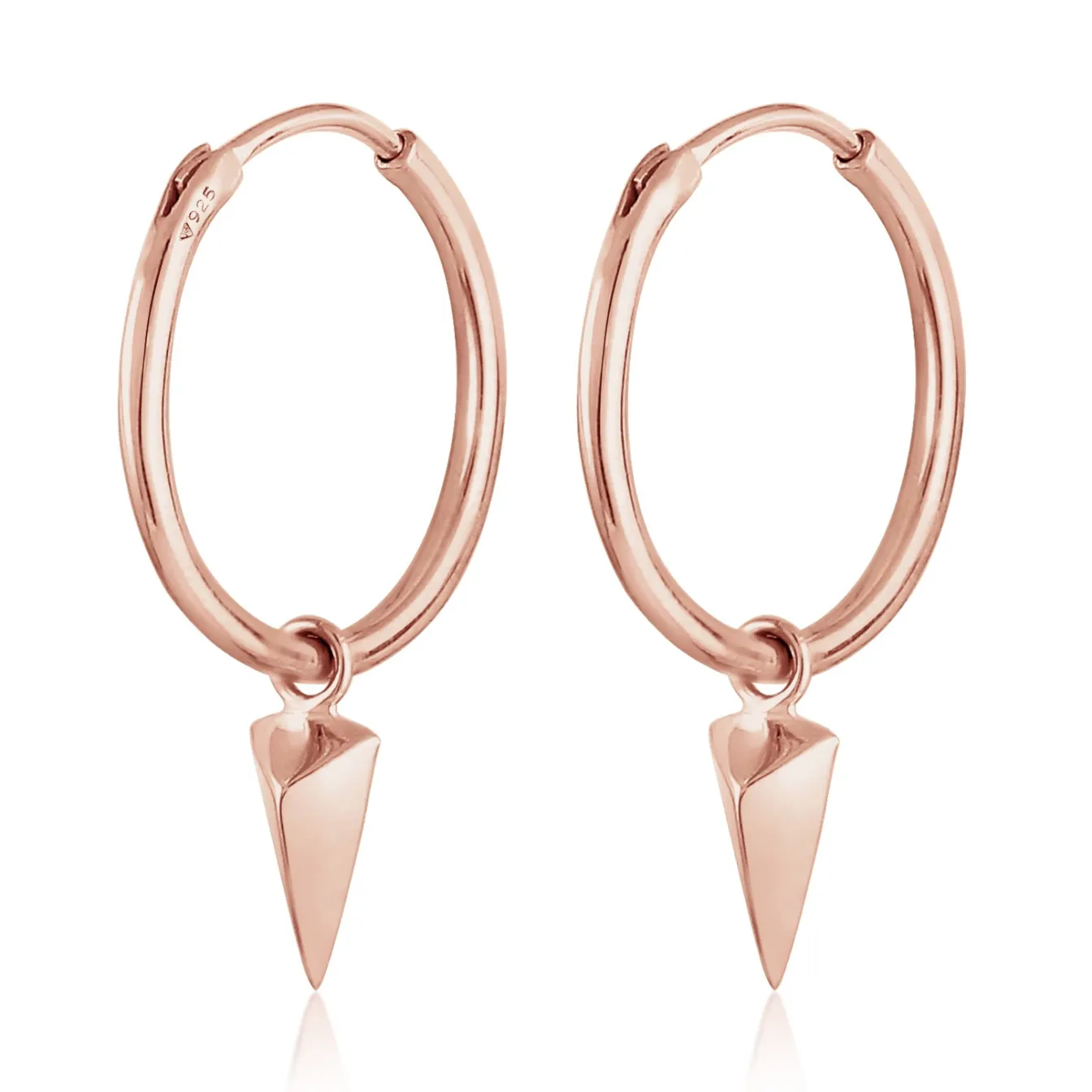 Elli "Creole Dreieck< Roségold|Ohrringe