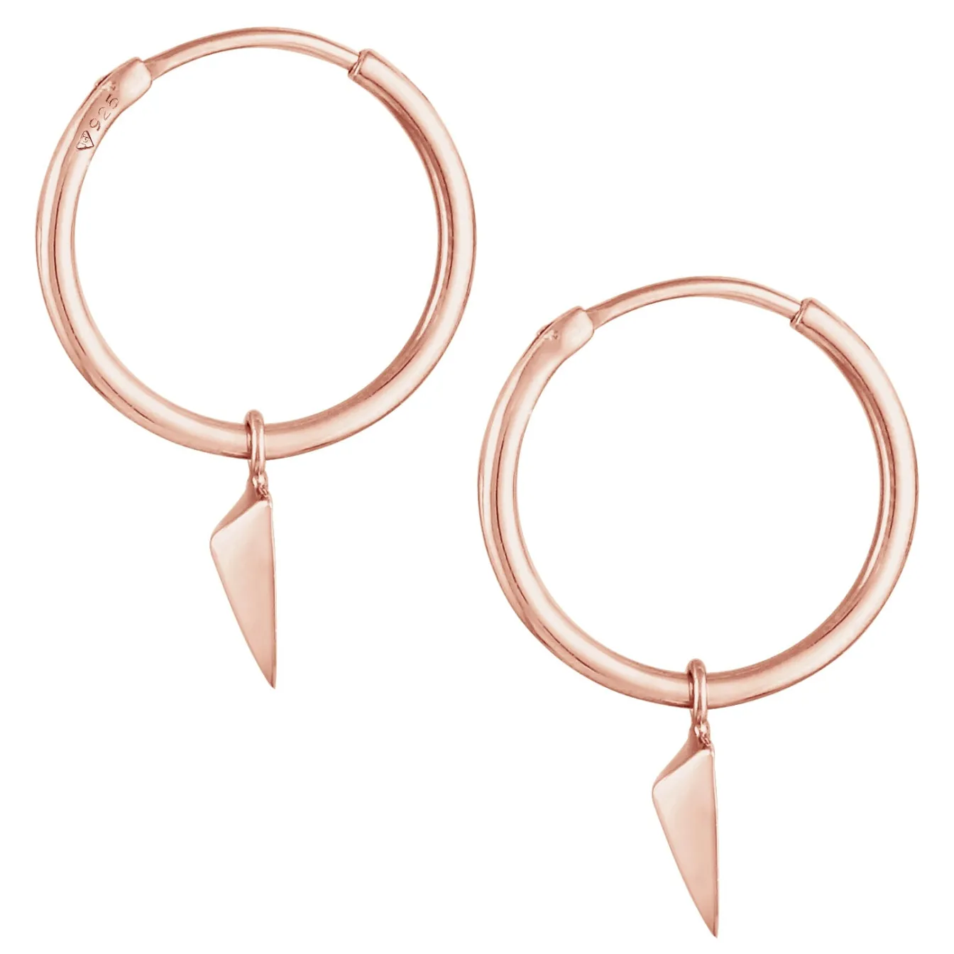 Elli "Creole Dreieck< Roségold|Ohrringe