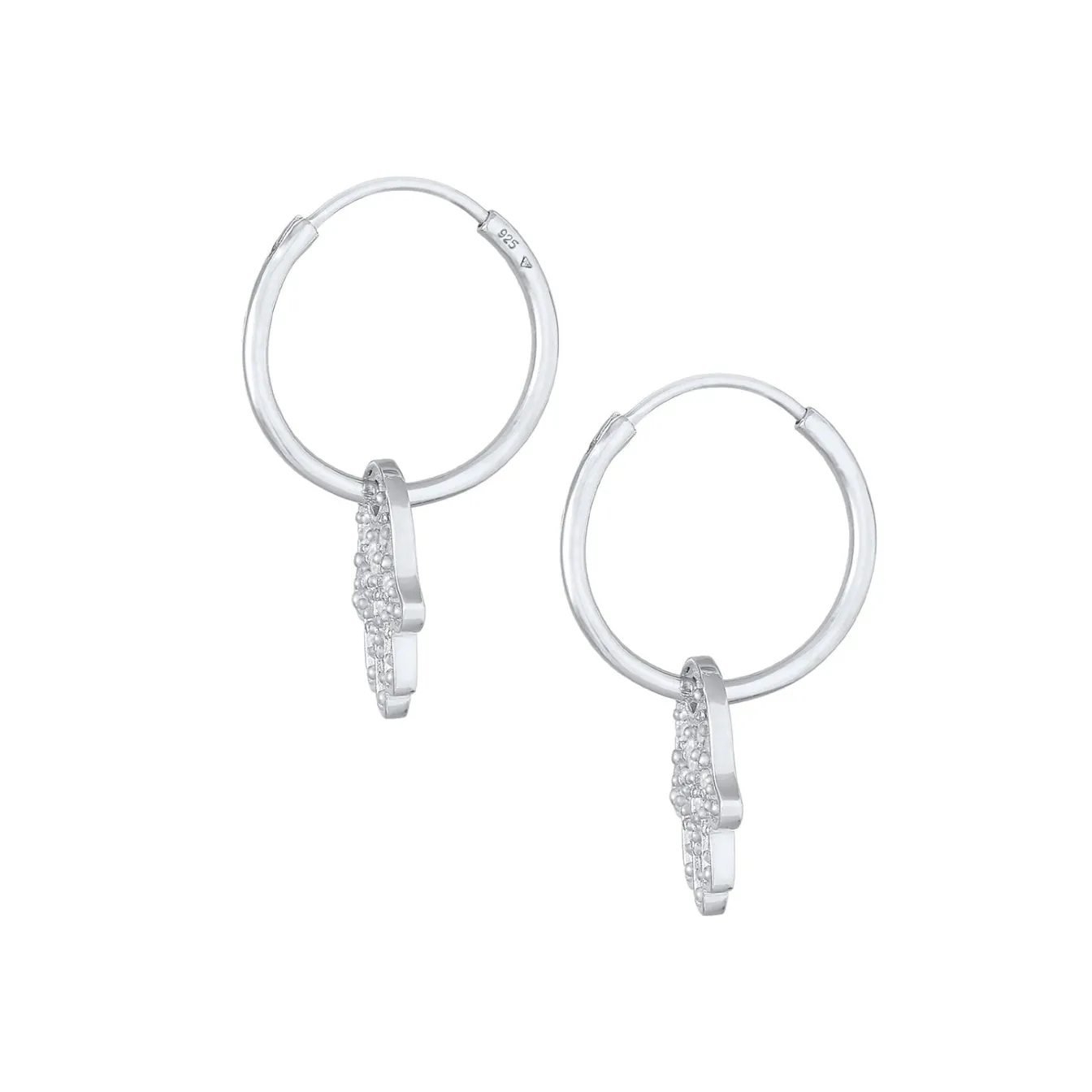 Elli "Creole Hamsa Hand | Zirkonia ( Weiß )< Symbol-schmuck|Letzte Chance