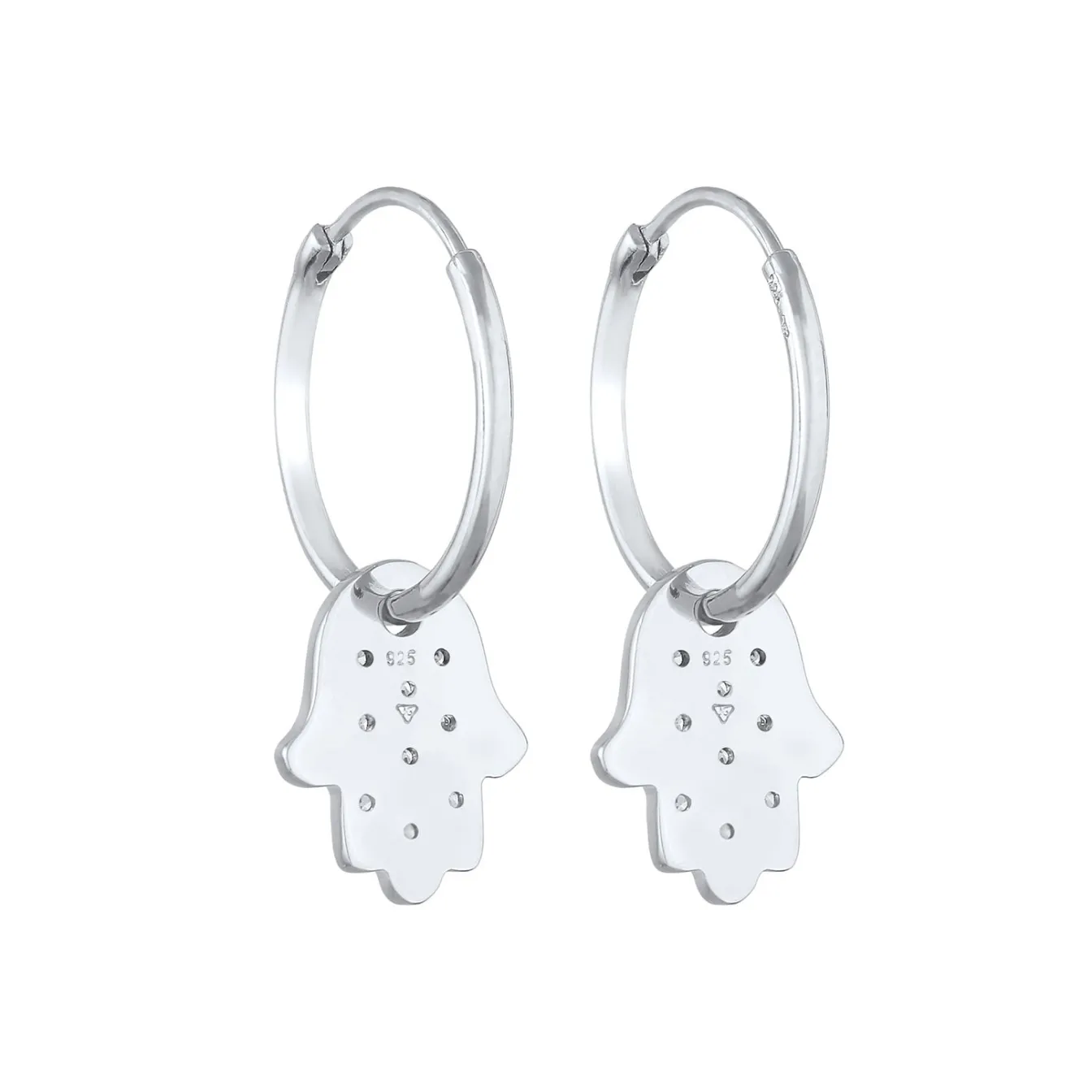 Elli "Creole Hamsa Hand | Zirkonia ( Weiß )< Symbol-schmuck|Letzte Chance