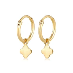 Elli "Creole Kleeblatt< Symbol-schmuck|Ohrringe