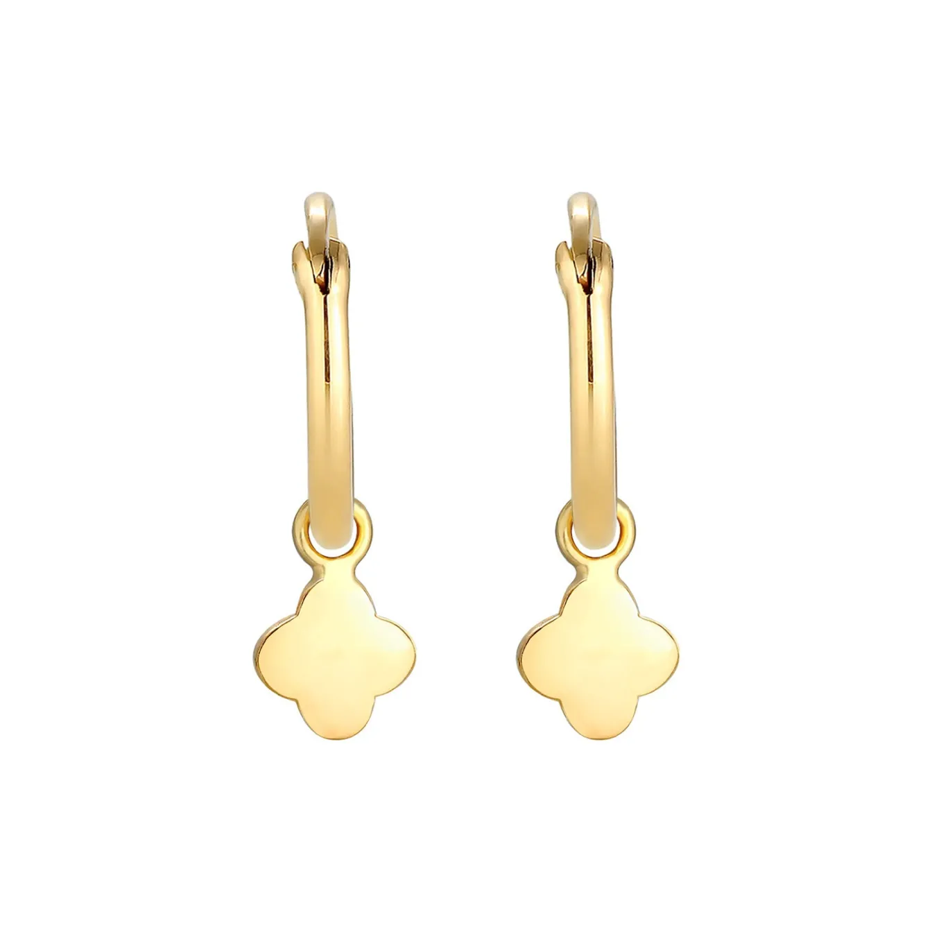 Elli "Creole Kleeblatt< Symbol-schmuck|Ohrringe