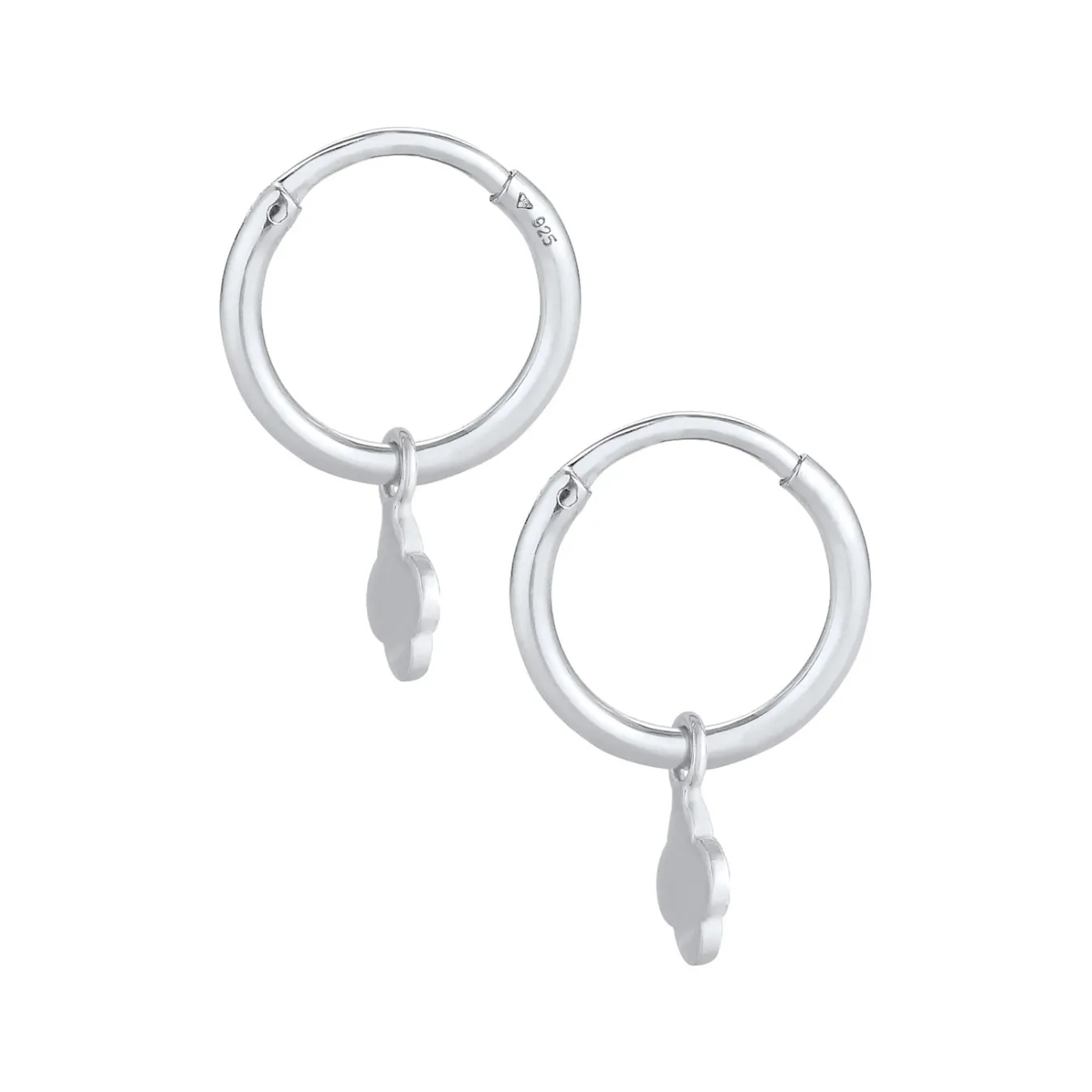 Elli "Creole Kleeblatt< Symbol-schmuck|Ohrringe