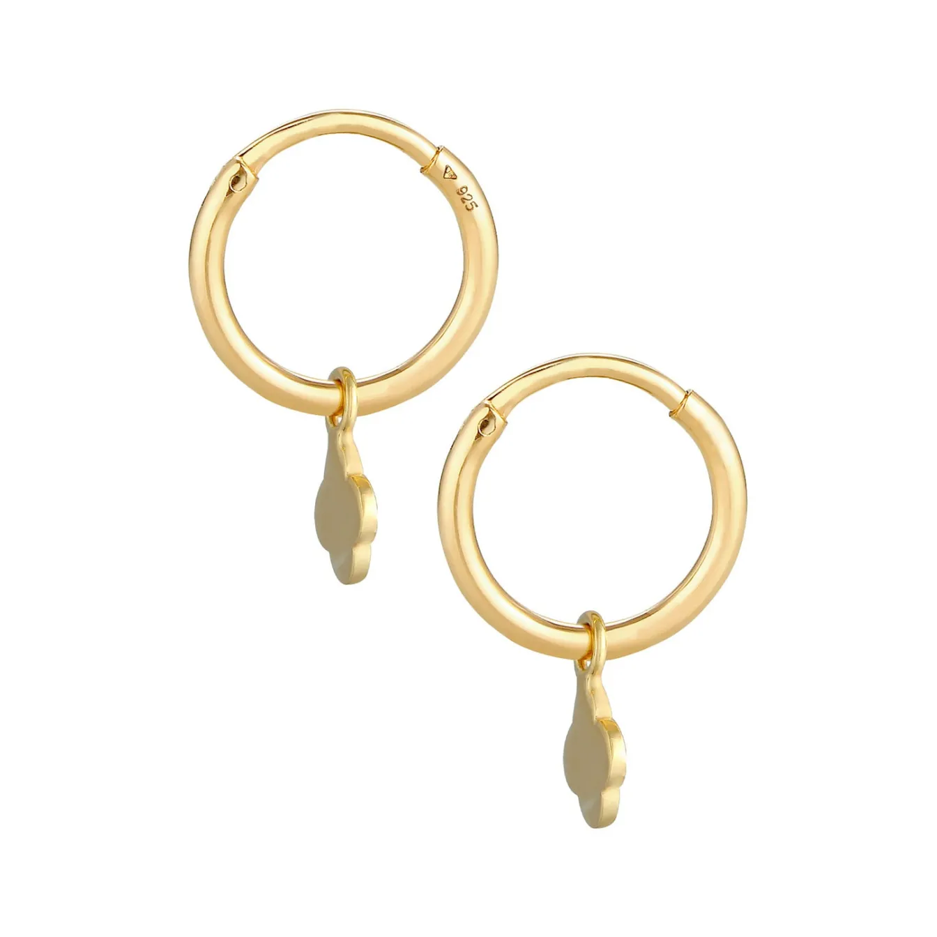 Elli "Creole Kleeblatt< Symbol-schmuck|Ohrringe