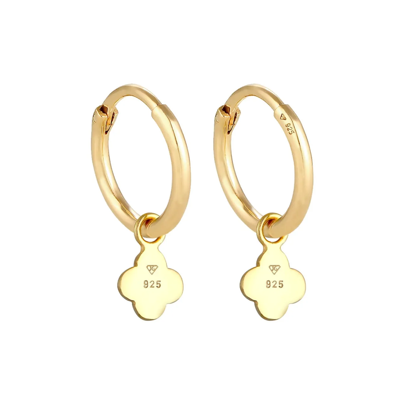 Elli "Creole Kleeblatt< Symbol-schmuck|Ohrringe