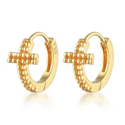Elli "Creole Kreuz< Symbol-schmuck|Ohrringe