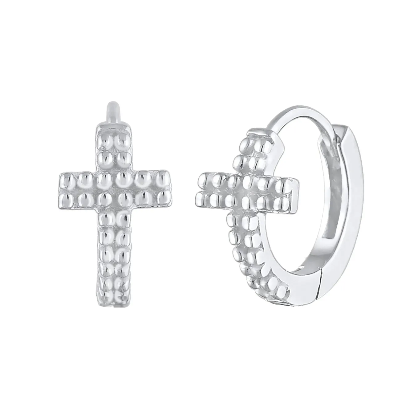 Elli "Creole Kreuz< Symbol-schmuck|Ohrringe