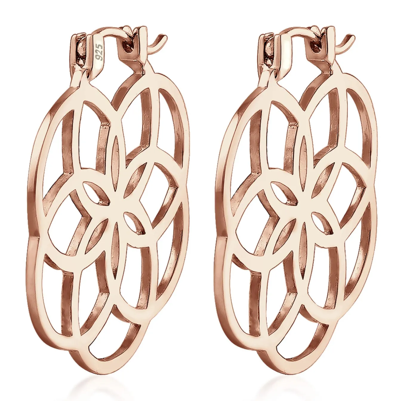 Elli "Creole Ornament< Roségold|Symbol-schmuck