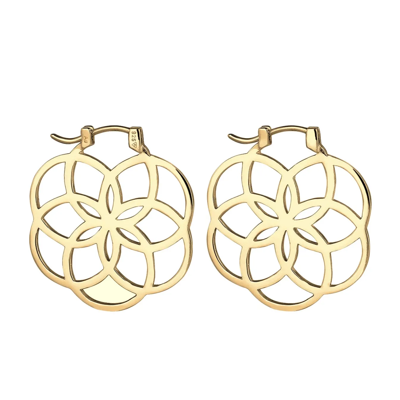 Elli "Creole Ornament< Roségold|Symbol-schmuck