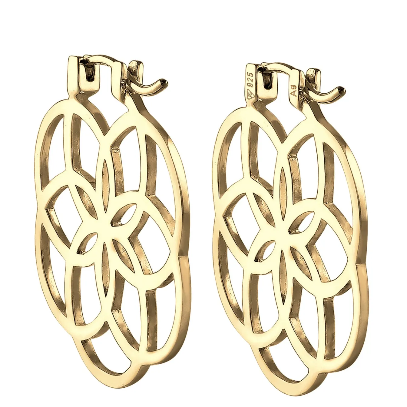 Elli "Creole Ornament< Roségold|Symbol-schmuck