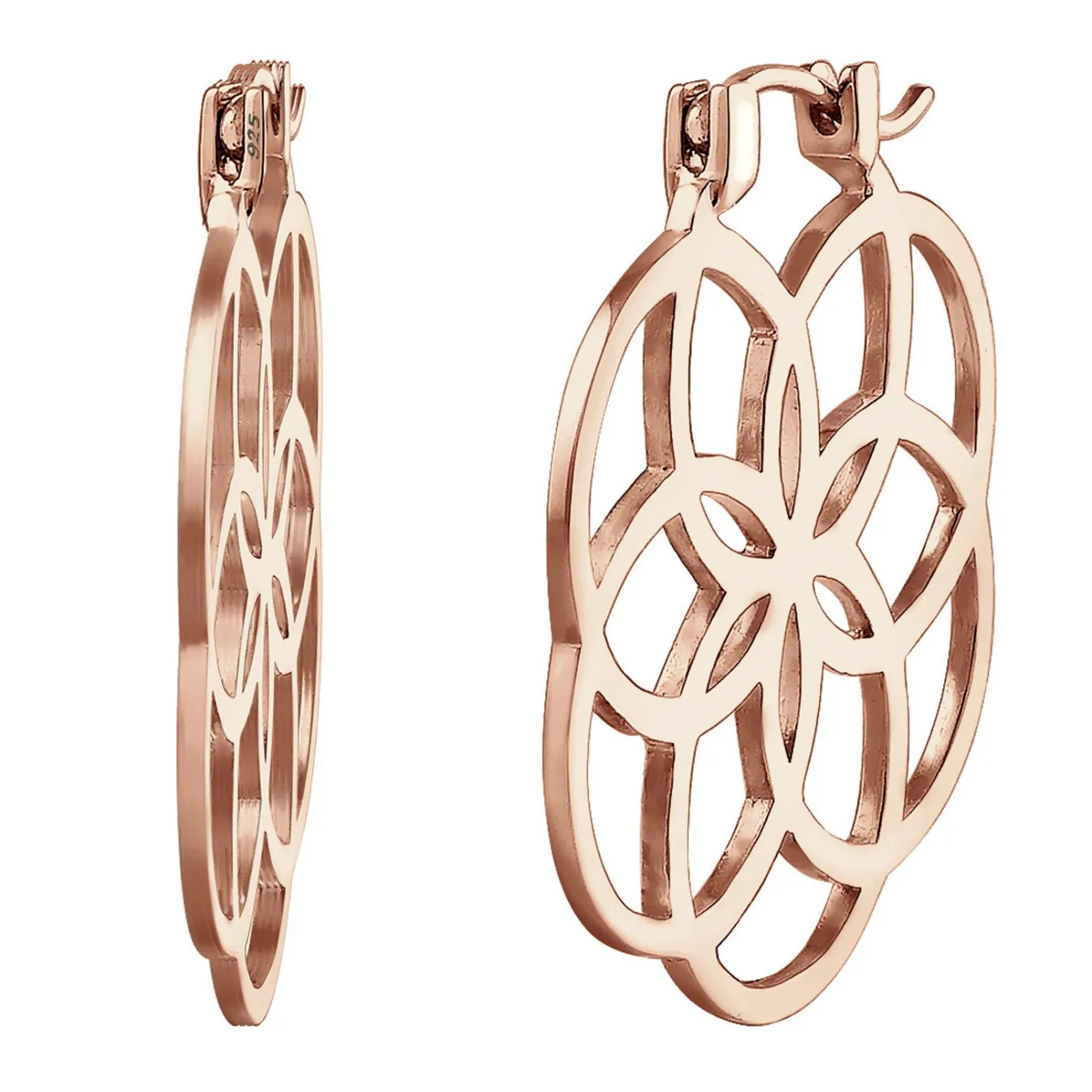 Elli "Creole Ornament< Roségold|Symbol-schmuck