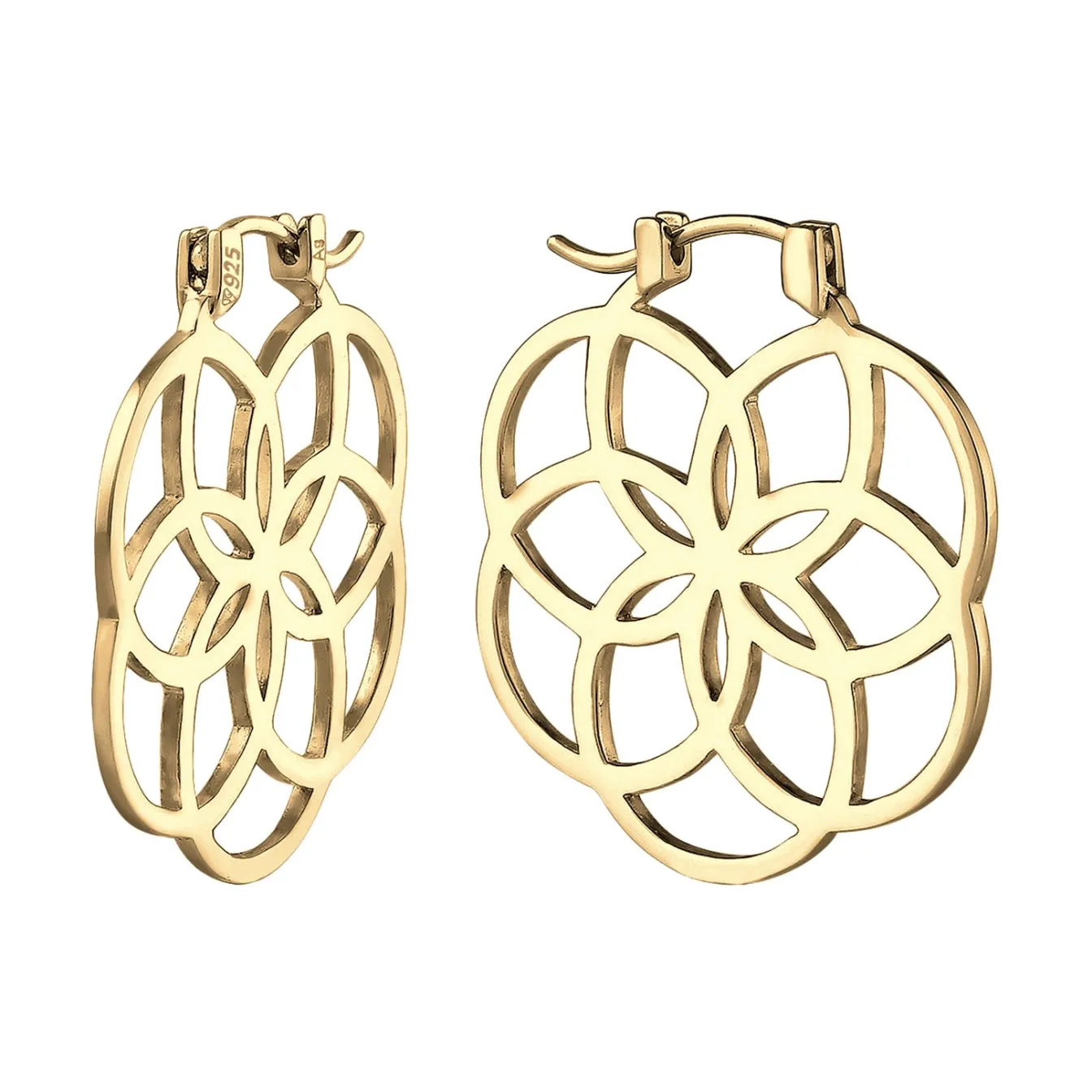 Elli "Creole Ornament< Roségold|Symbol-schmuck