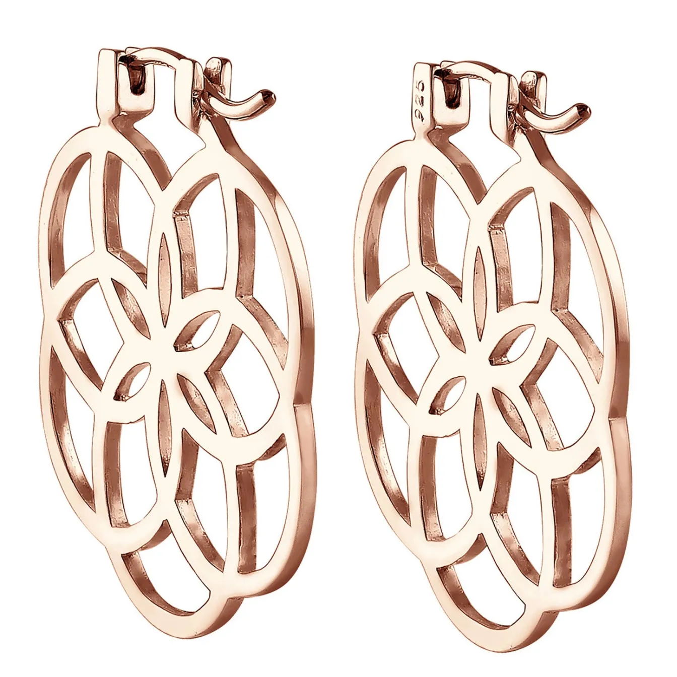 Elli "Creole Ornament< Roségold|Symbol-schmuck
