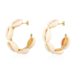 Elli "Creolen | Kauri Muscheln< Letzte Chance|Ohrringe