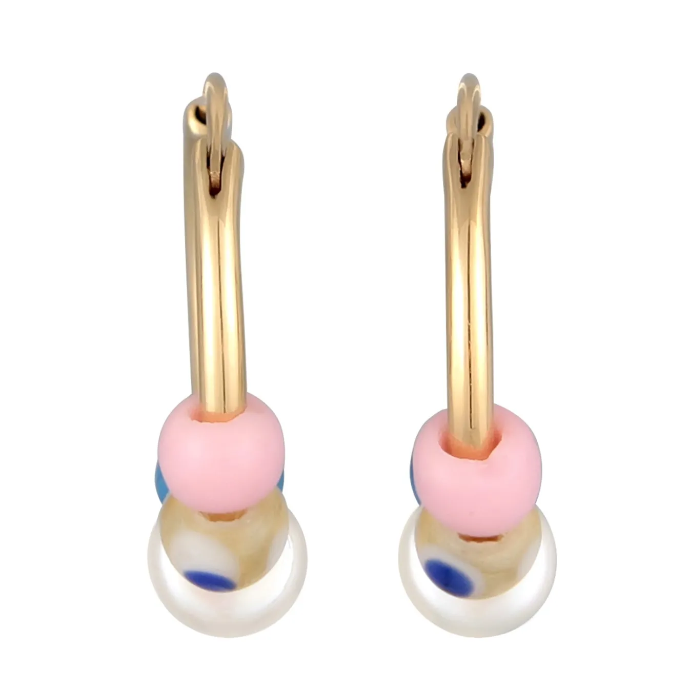 Elli "Creolen Beads | Süßwasserzuchtperle< Perlen|Ohrringe