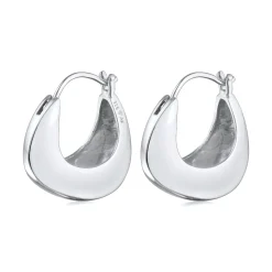 Elli "Creolen Chunky< Ohrringe|Silber