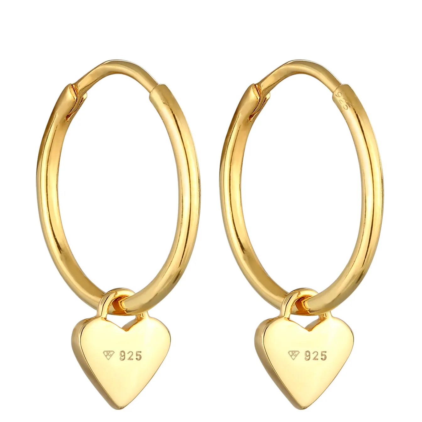 Elli "Creolen Herz | Emaille (Lila)< Symbol-schmuck|Herz-schmuck