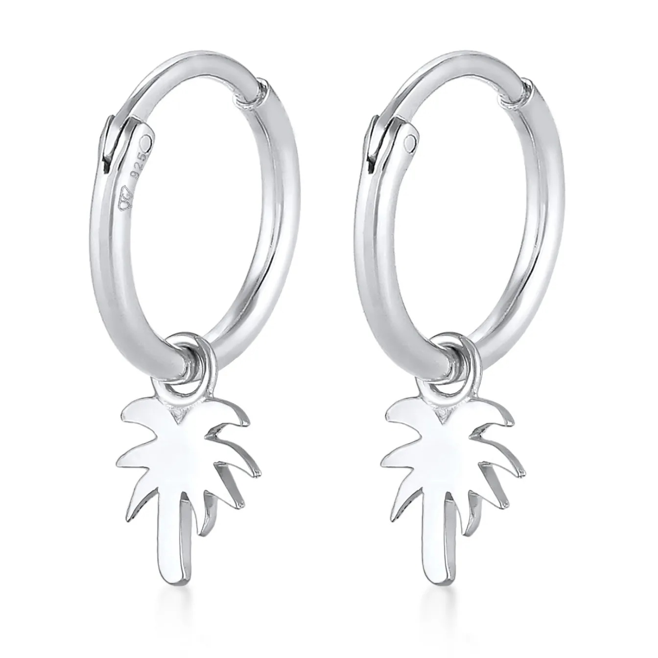 Elli "Creolen Palme Anhänger< Symbol-schmuck|Ohrringe
