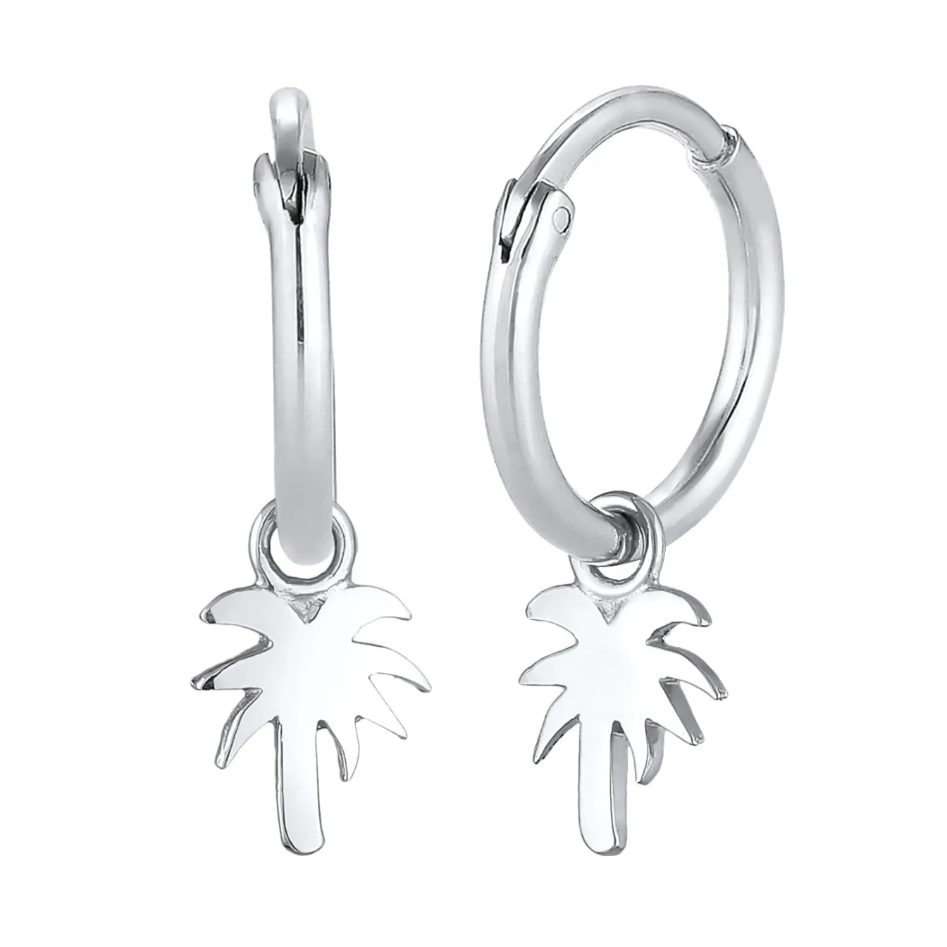 Elli "Creolen Palme Anhänger< Symbol-schmuck|Ohrringe