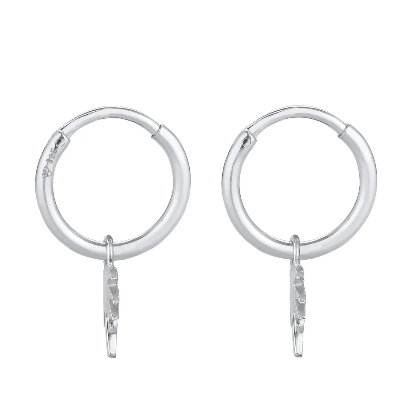 Elli "Creolen Palme Anhänger< Symbol-schmuck|Ohrringe
