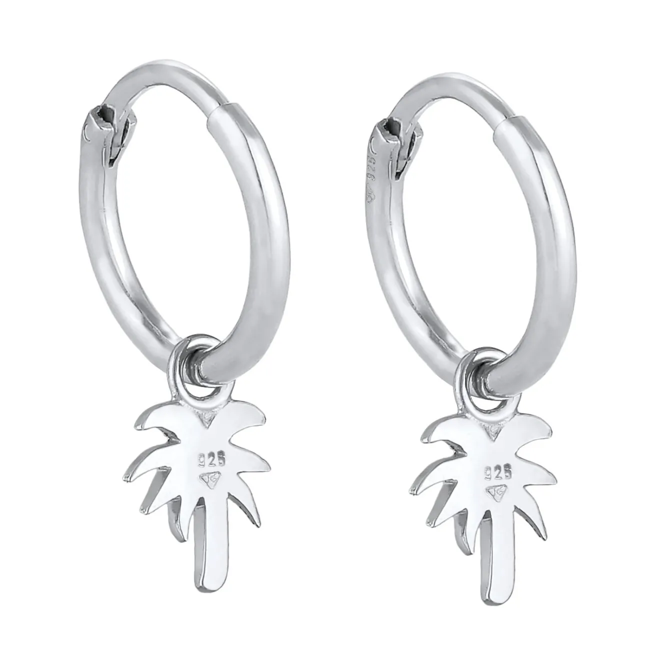 Elli "Creolen Palme Anhänger< Symbol-schmuck|Ohrringe