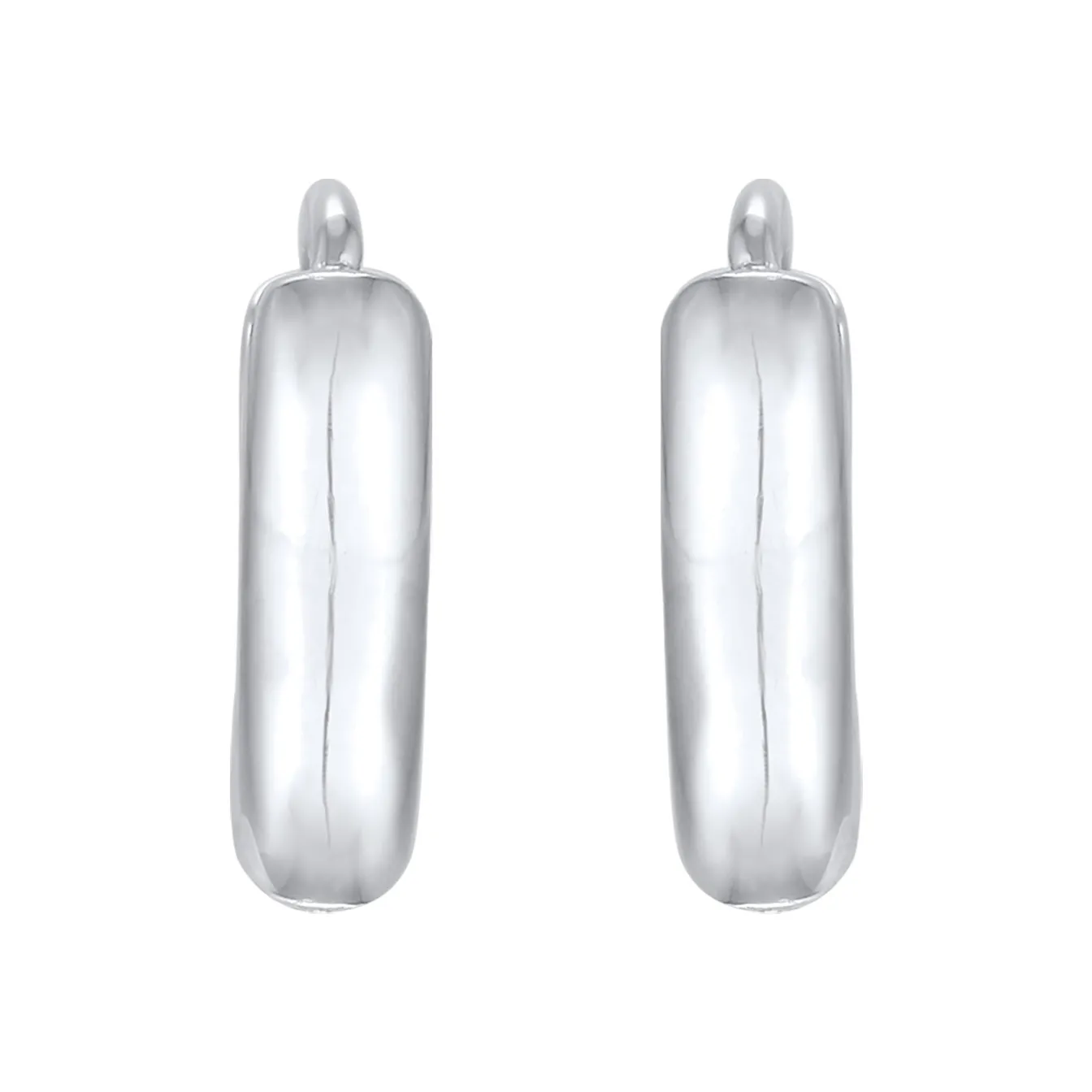 Elli "Creolen Scharnier Basic< Silber|Ohrringe