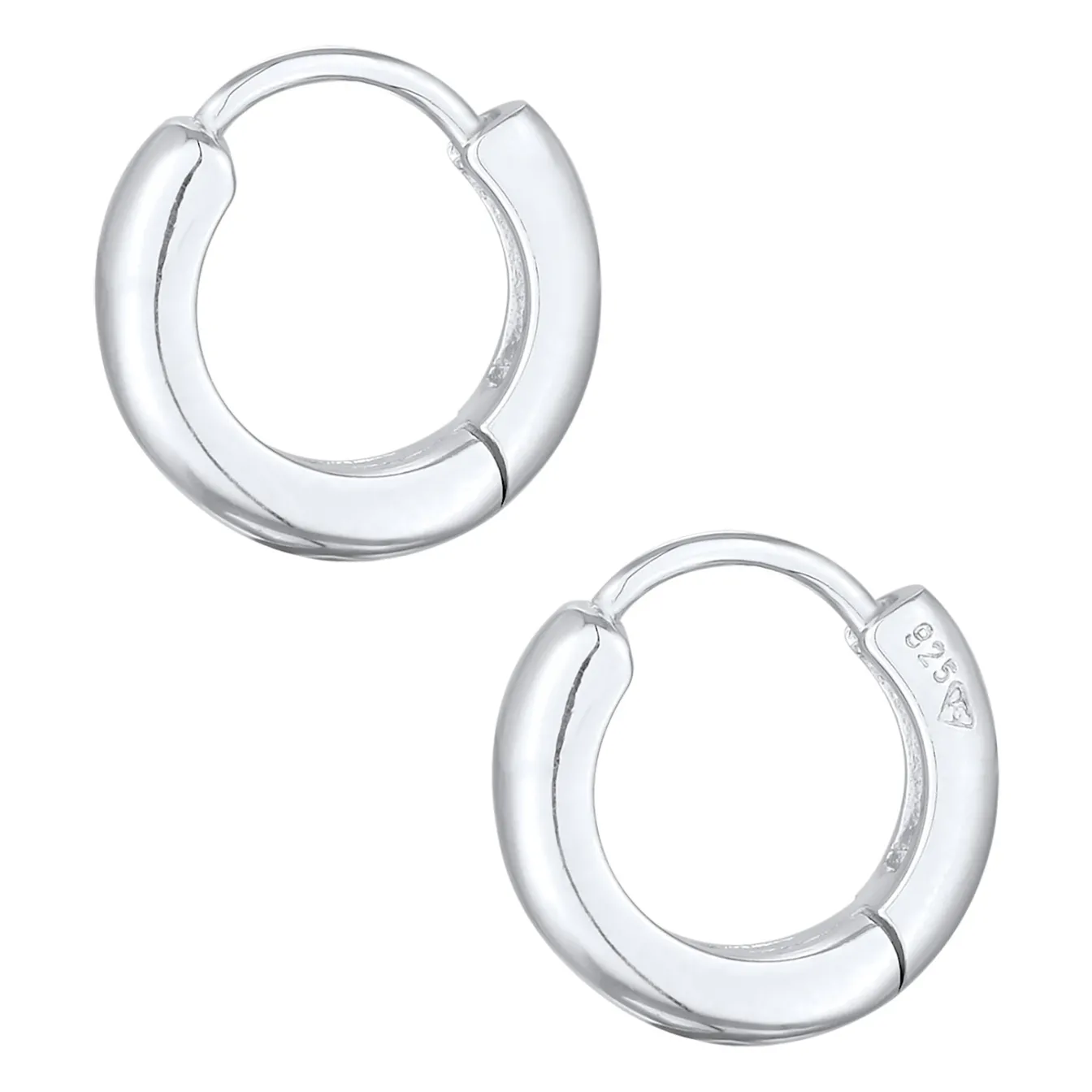 Elli "Creolen Scharnier Basic< Silber|Ohrringe
