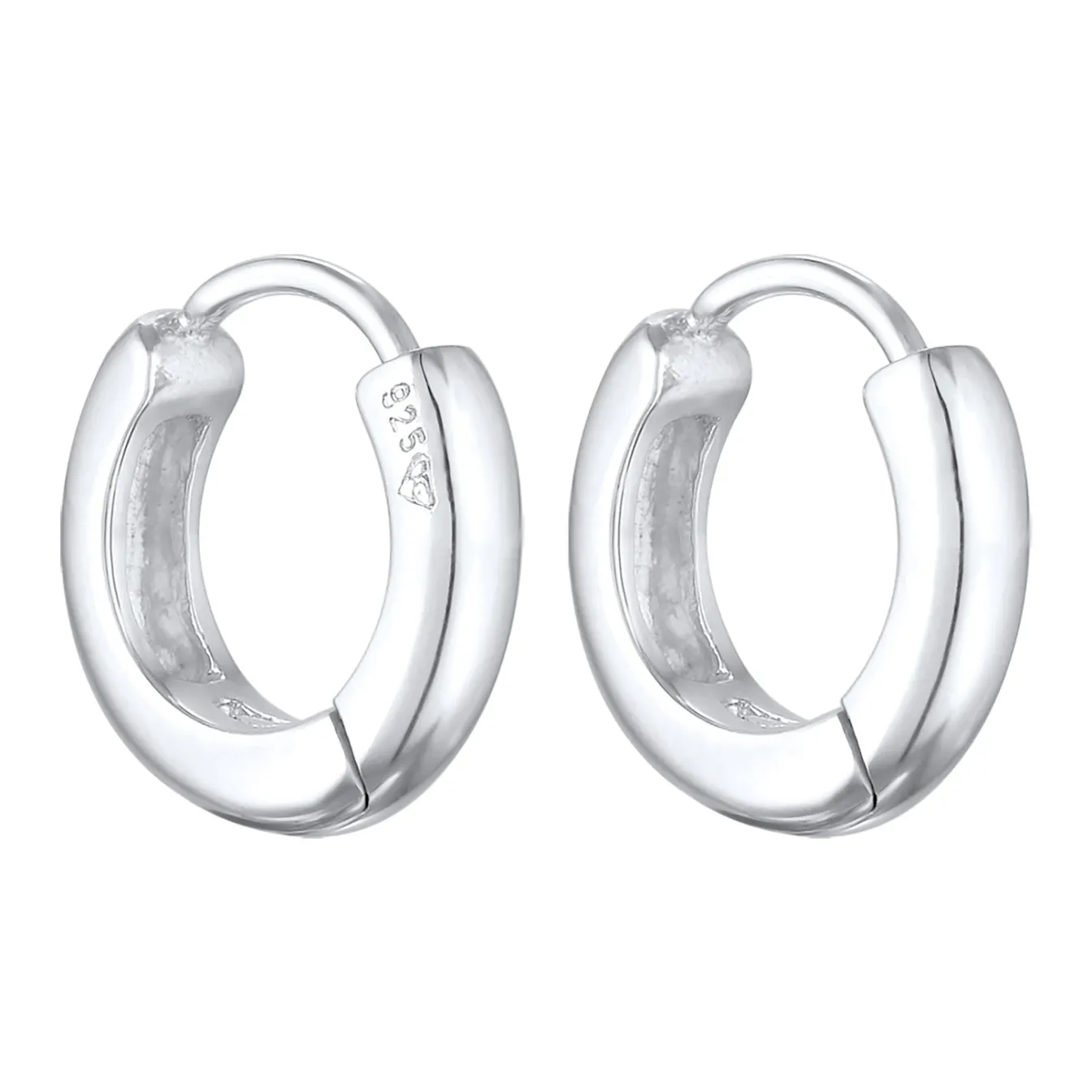 Elli "Creolen Scharnier Basic< Silber|Ohrringe